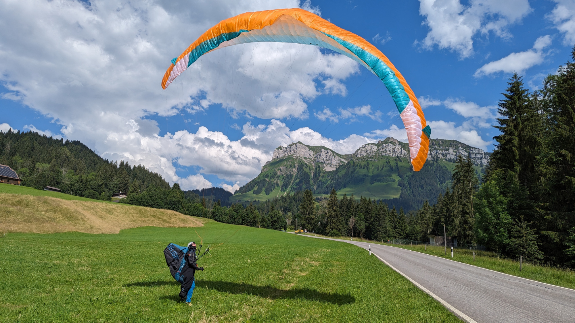 Gleitschirm Landung